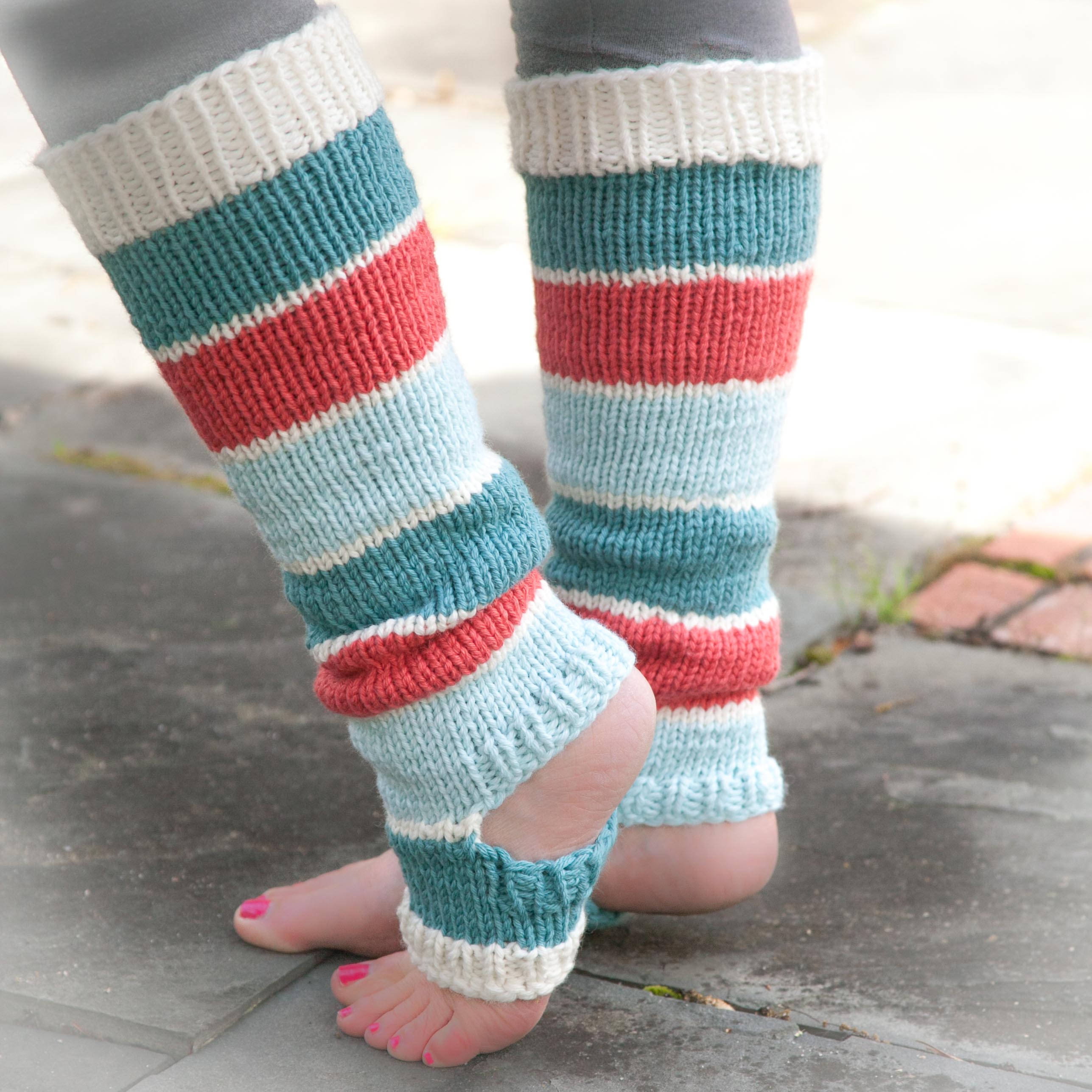 Loom Knit Yoga Legwarmer Pattern. Dancer Style Legwarmer Pattern, PDF
