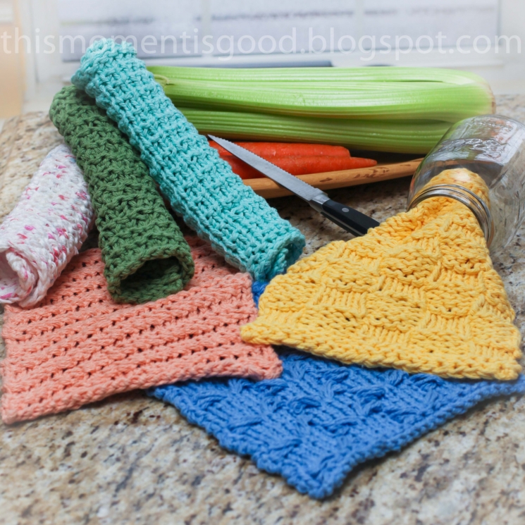 LOOM KNIT WASH CLOTH PATTERNS. (7) UNIQUE PATTERNS INCLUDED