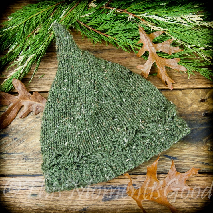 LOOM KNIT PIXIE HAT PATTERN. LADIES/TEEN PIXIE HAT. ELF HAT PATTERN