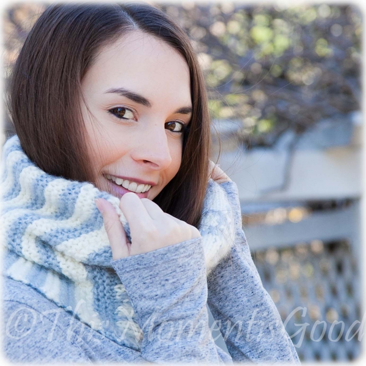 Loom Knit Fair Isle Cowl PATTERN. Loom Knit Snowflake Cowl, Scarf Pattern.