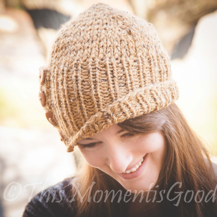 Loom Knit Ladies Tweed Cloche Hat Pattern