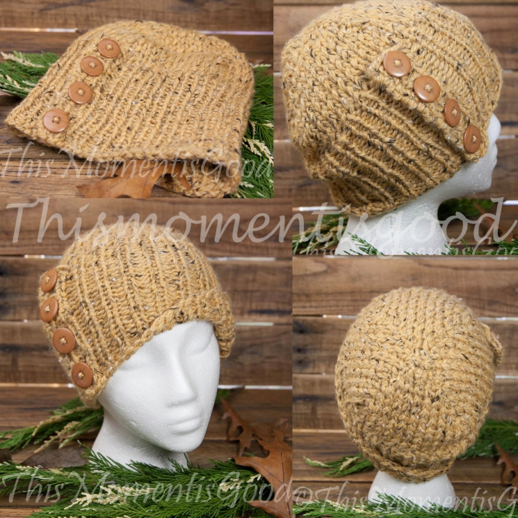 Loom Knit Ladies Tweed Cloche Hat Pattern