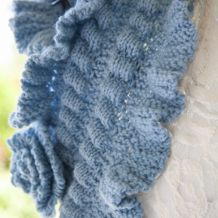 Loom Knit Victorian Cowl, Neckwarmer Pattern