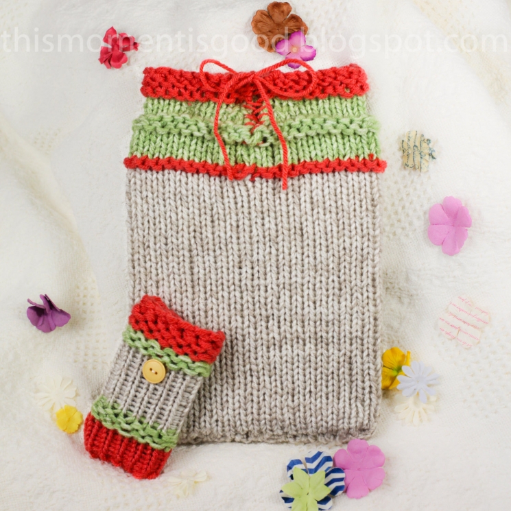 LOOM KNIT IPAD TABLET COVER PATTERN