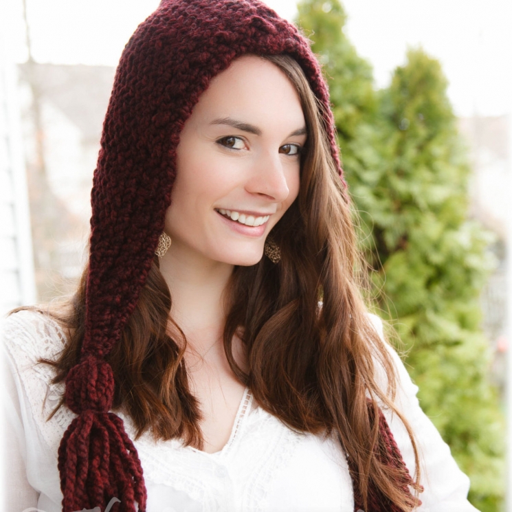 OOM KNIT LADIES/TEEN HOOD PATTERN