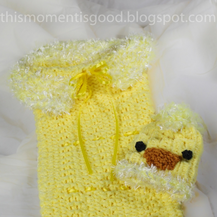 Loom Knit Newborn Cocoon Pattern Baby Chick