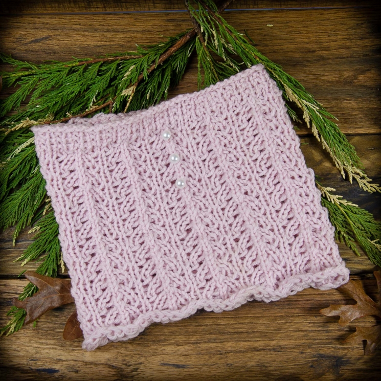 LOOM KNIT LACE COWL/NECKWARMER PATTERN