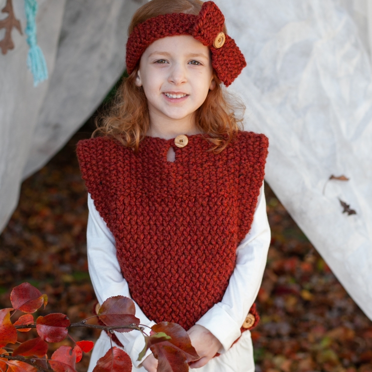 Loom Knit Pullover Vest PDF PATTERN. Colorado Pullover and Headband (Sizes 12-18