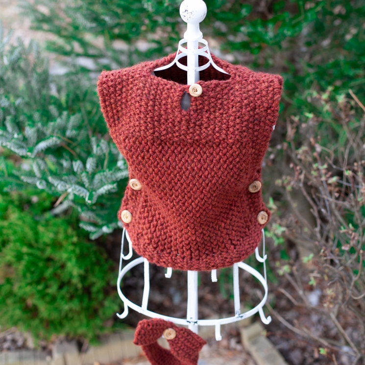 Loom Knit Pullover Vest PDF PATTERN. Colorado Pullover and Headband (Sizes 12-18
