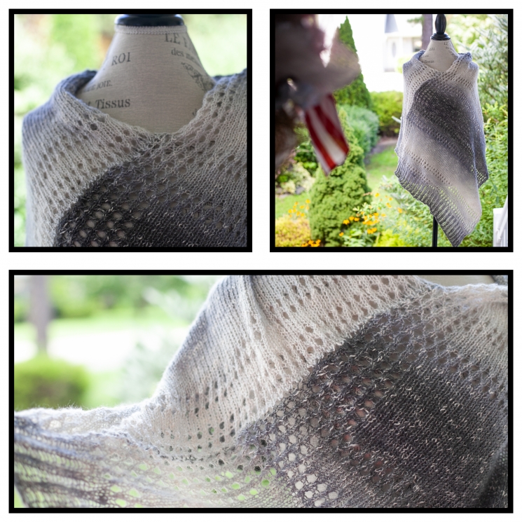 Loom knit poncho/cape pattern by This Moment is Good