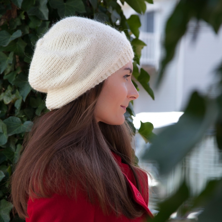 Loom knit beret PATTERN, winter, tendencias, sombrero, tam, 3 tamaños