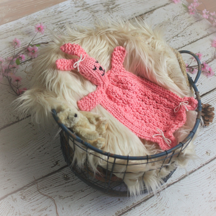 Loom Knit Bunny Lovey Pattern, Bunny Blanket Toy PDF PATTERN. Great Homemade Gif