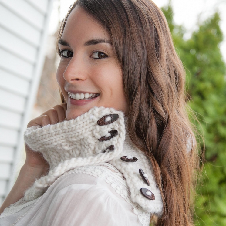 Loom Knit Cowl PATTERN, Chunky Knit Cowl PATTERN, The Word "Loom" is shadow knit