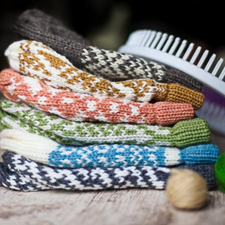Loom Knit Fair Isle Hat Patterns. 6 PDF Loom Knitting Patterns.