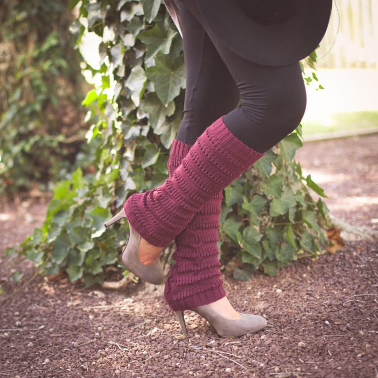 Loom Knit Legwarmer Pattern, Rib and Eyelet Legwarmer Pattern