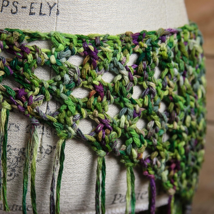 Loom knit sarong pattern, loom knit bandanna scarf pattern, loom knit beach cove