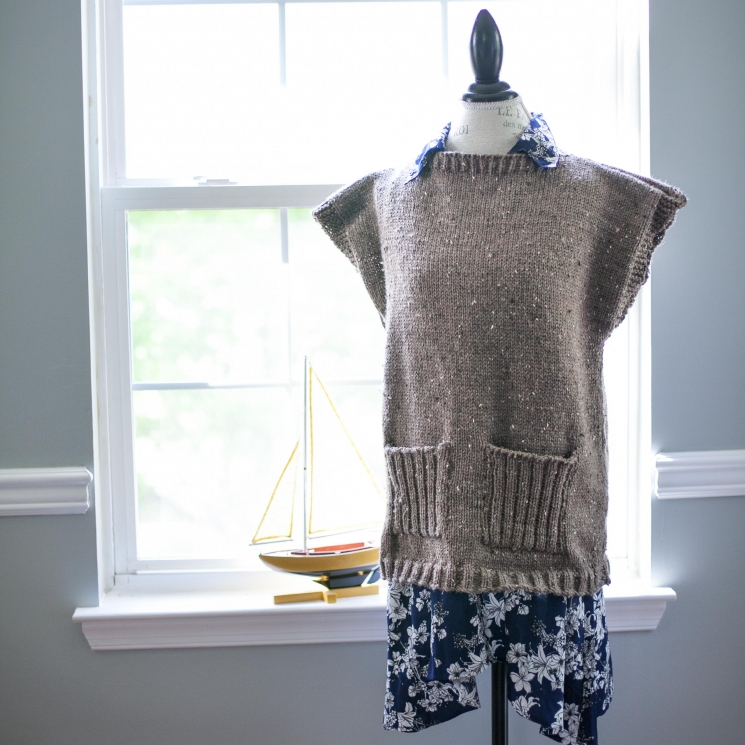 Loom Knit Tunic, Sweater, Top, Poncho PATTERN. 5 Sizes, Small to X-Large. PDF Pa