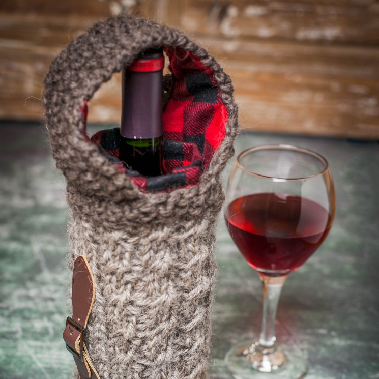 Loom Knit Wine Themed Pattern Collection, 3 PDF Patterns included; Wine glass la