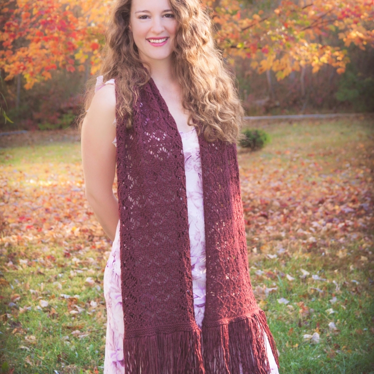 Loom knit lace shawl, wrap, scarf PATTERN
