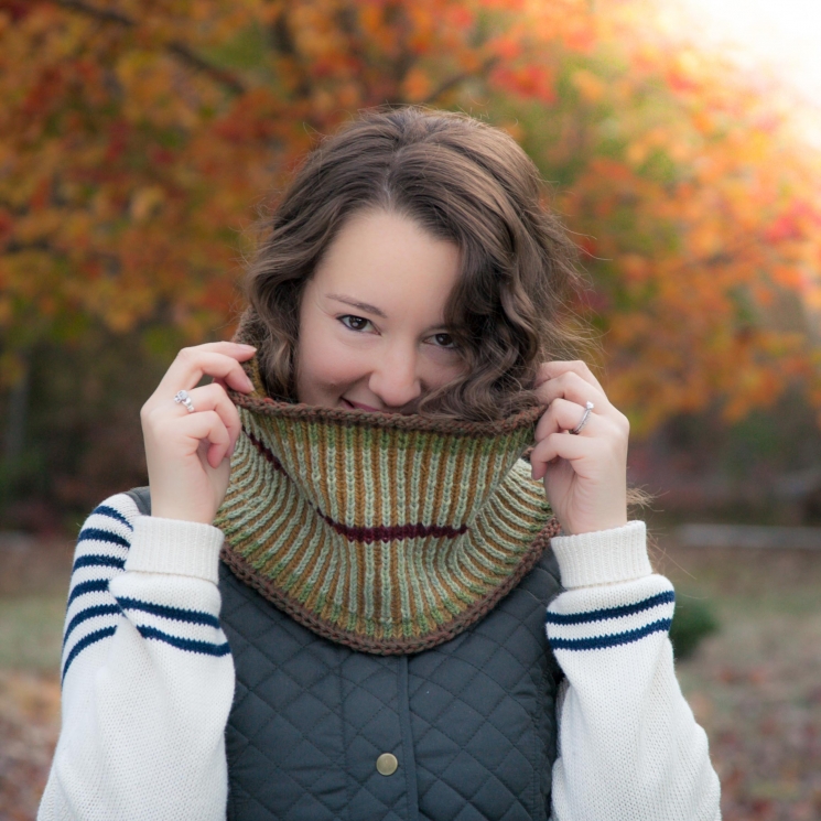 Loom Knit Brioche Cowl PATTERN, Cowl, Scarf, Neckwarmer, Preppy, Equestrian Styl