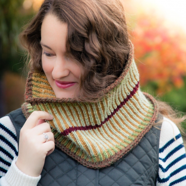 Loom Knit Brioche Cowl PATTERN, Cowl, Scarf, Neckwarmer, Preppy, Equestrian Styl