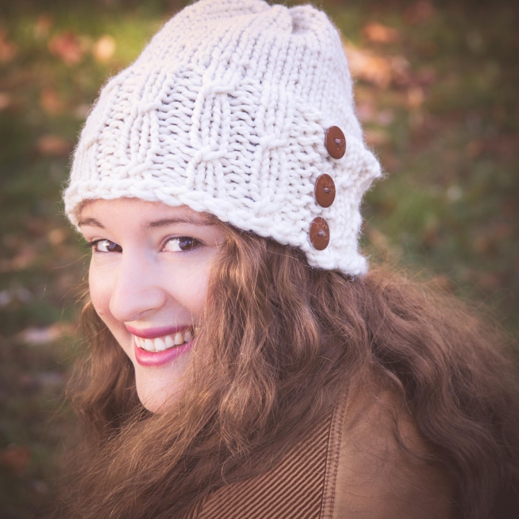 Loom Knit Hat Pattern, Meadowlands Staggered Cable Hat PATTERN, Bulky ...