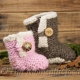 LOOM KNIT BABY BOOTS PATTERN, Ugg like boot