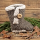 LOOM KNIT BABY BOOTS PATTERN, Ugg like boot