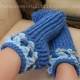 Loom Knit Scallop/Crocodile Slipper Sock Pattern