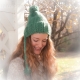 Loom Knit Earflap Split Brim Hat