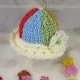 LOOM KNIT SUN HAT PATTERN FOR BABY