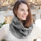 LOOM KNIT LACE SNOOD, COWL PATTERN