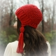 LOOM KNIT EARFLAP HAT WITH TASSELS PATTERN