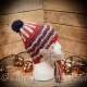 Loom Knit Patriotic, seaside, Moon/stars theme hat Pattern