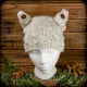 LOOM KNIT CAT HAT PATTERN. THE CABLED KITTY HAT WITH BUTTON EARS PATTERN