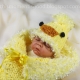 Loom Knit Newborn Cocoon Pattern Baby Chick