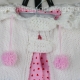 LOOM KNIT CAPE FOR BABY PATTERN: SIZE 12-18 MONTHS.