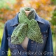 Loom Knit Leaves & Lace Ascot, Keyhole Scarf Pattern