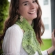 Loom Knit Leaves & Lace Ascot, Keyhole Scarf Pattern