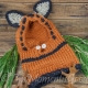 Loom knit Fox Hood Pattern