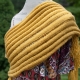 Loom Knit Scarf Pattern, Drop stitch, open weave, ribbed look. Finished scarf ca