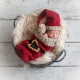 Loom Knit Christmas Cocoon And Santa Hat Pattern For Newborn Baby.