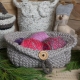 Loom Knit Basket PATTERNS, Owl Basket, Bread Basket, Yarn Basket, Door Knob Bask