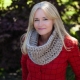Loom Knit Cowl Pattern, Chunky Lace Cowl Pattern
