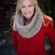 Loom Knit Cowl Pattern, Chunky Lace Cowl Pattern
