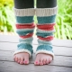 Loom Knit Legwarmer Pattern, Dancer, Yoga, Stirrup Style Legwarmer Pattern. Inst