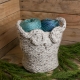 Loom Knit Owl Basket PATTERN, Yarn Basket, Catch-All Basket, Container, Loom Kni