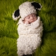 Loom Knit Sheep Cocoon and Hat Pattern Set Loom Knit Lamb Cocoon and Hat Pattern Set