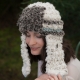 Loom Knit Faux Fur Trapper Hat and Cowl PDF PATTERN. Ultra-soft, luxury Neckwarm