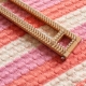 Loom Knit Baby Blanket With Crochet Edging PATTERN. Stroller Size, Tuck Stitch,
